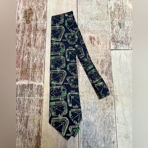 Josh Bach baseball blue‎ print park theme ties
